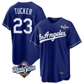LA.Dodgers #23 Kyle Tucker Player Royal World Series Game Hdoa Stitched Jerseys