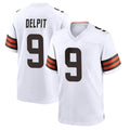 C.Browns #9 Grant Delpit Player White Home Game Hdoa Stitched Jerseys