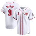 C.Reds #9 Matt McLain Player White Home Limited Hdoa Stitched Jerseys