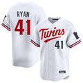 M.Twins #41 Joe Ryan Player White Home Limited Hdoa Stitched Jerseys