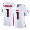 A.Falcons #1 Tua Tagovailoa Player White Vapor F.U.S.E. Limited Home Game Hdoa Stitched Jerseys