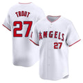 LA.Angels #27 Mike Trout Player White Limited Home Hdoa Stitched Jerseys