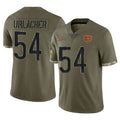 C.Bears #54 Brian Urlacher Player Olive Salute to Service Limited Game Hdoa Stitched Jerseys