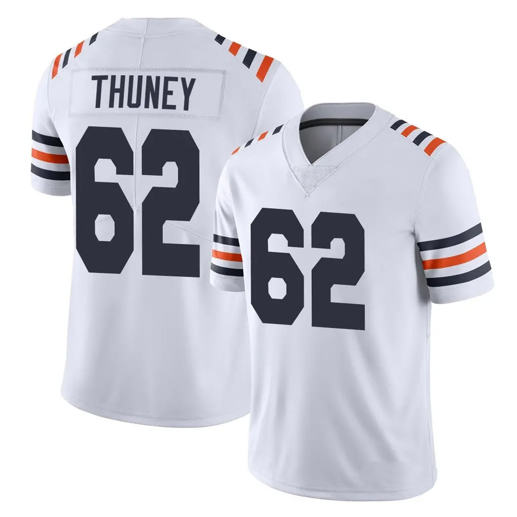 C.Bears #62 Joe Thuney Player White Classic Vapor Limited Home Game Hdoa Stitched Jerseys