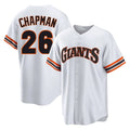SF.Giants #26 Matt Chapman Player White Throwback Cooperstown Collection Home Game Hdoa Stitched Jerseys
