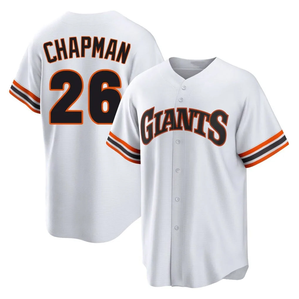 SF.Giants #26 Matt Chapman Player White Throwback Cooperstown Collection Home Game Hdoa Stitched Jerseys