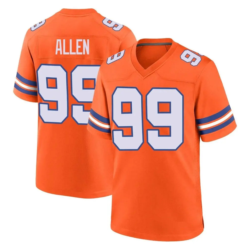 D.Broncos #99 Zach Allen Player Orange Alternate Collection Throwback Game Hdoa Stitched Jerseys