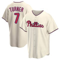P.Phillies #7 Trea Turner Player Cream Home Game Hdoa Stitched Jerseys