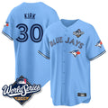 T.Blue Jays #30 Alejandro Kirk Player Blue 2025 World Series Limited Hdoa Stitched Jerseys