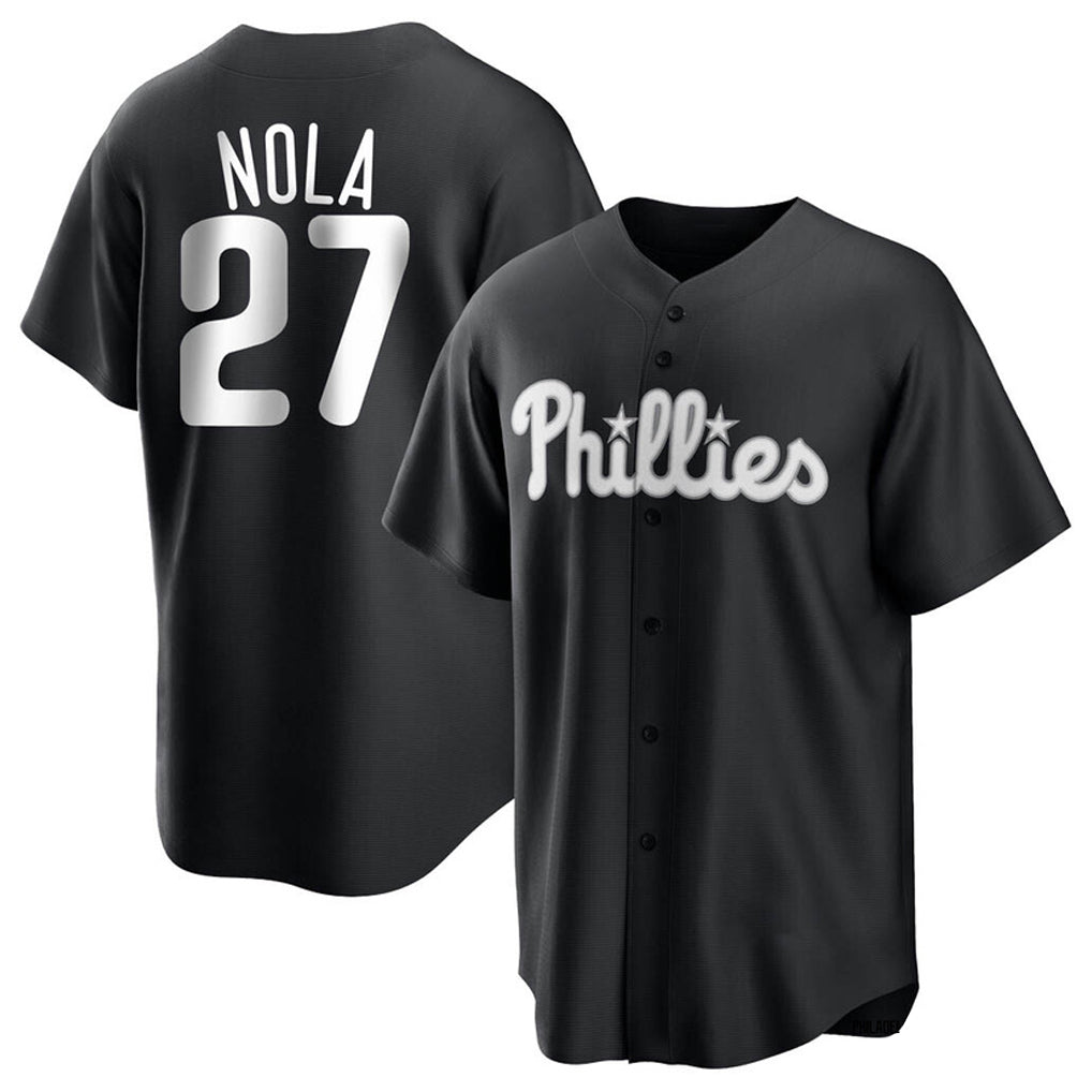 P.Phillies #27 Aaron Nola Player Black Alt Fashion Home Game Hdoa Stitched Jerseys