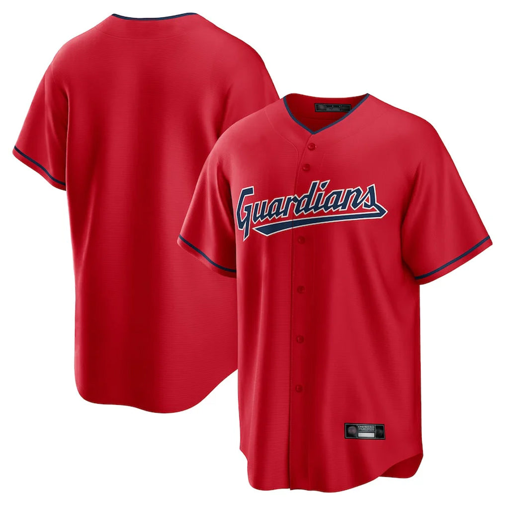 C.Guardians ## Guardians Blank Player Red Home Game Hdoa Stitched Jerseys