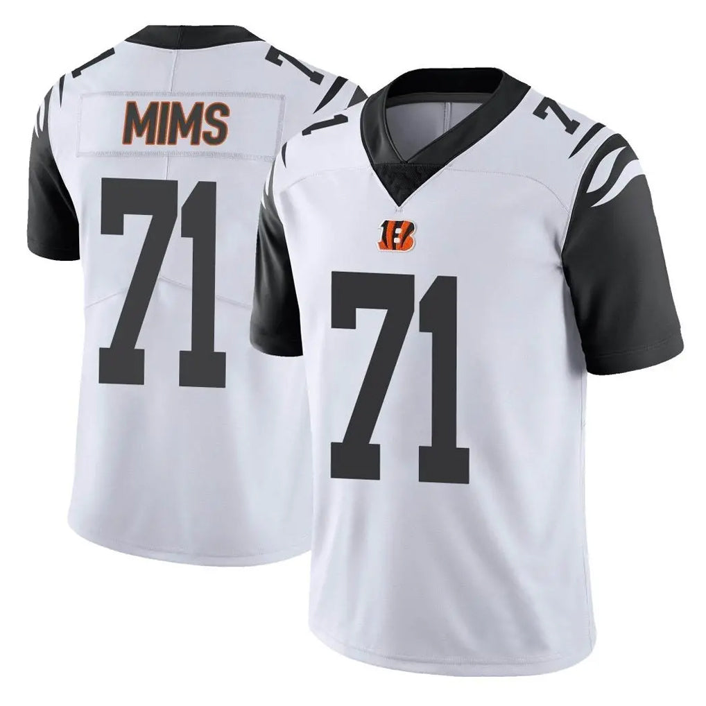 C.Bengals #71 Amarius Mims Player White Color Rush Vapor Untouchable Limted Home Game Hdoa Stitched Jerseys