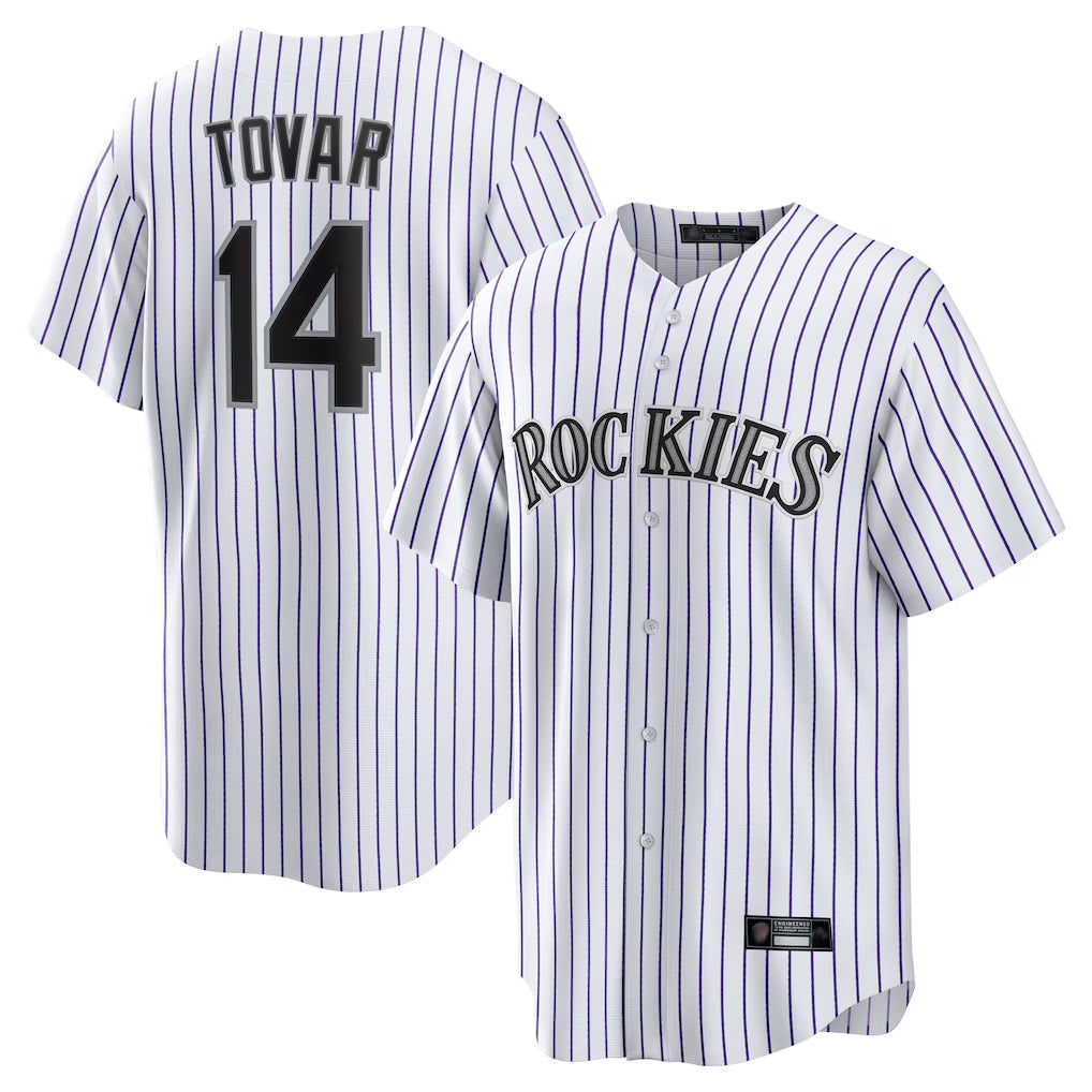 C.Rockies #14 Ezequiel Tovar Player White Game Home Hdoa Stitched Jerseys