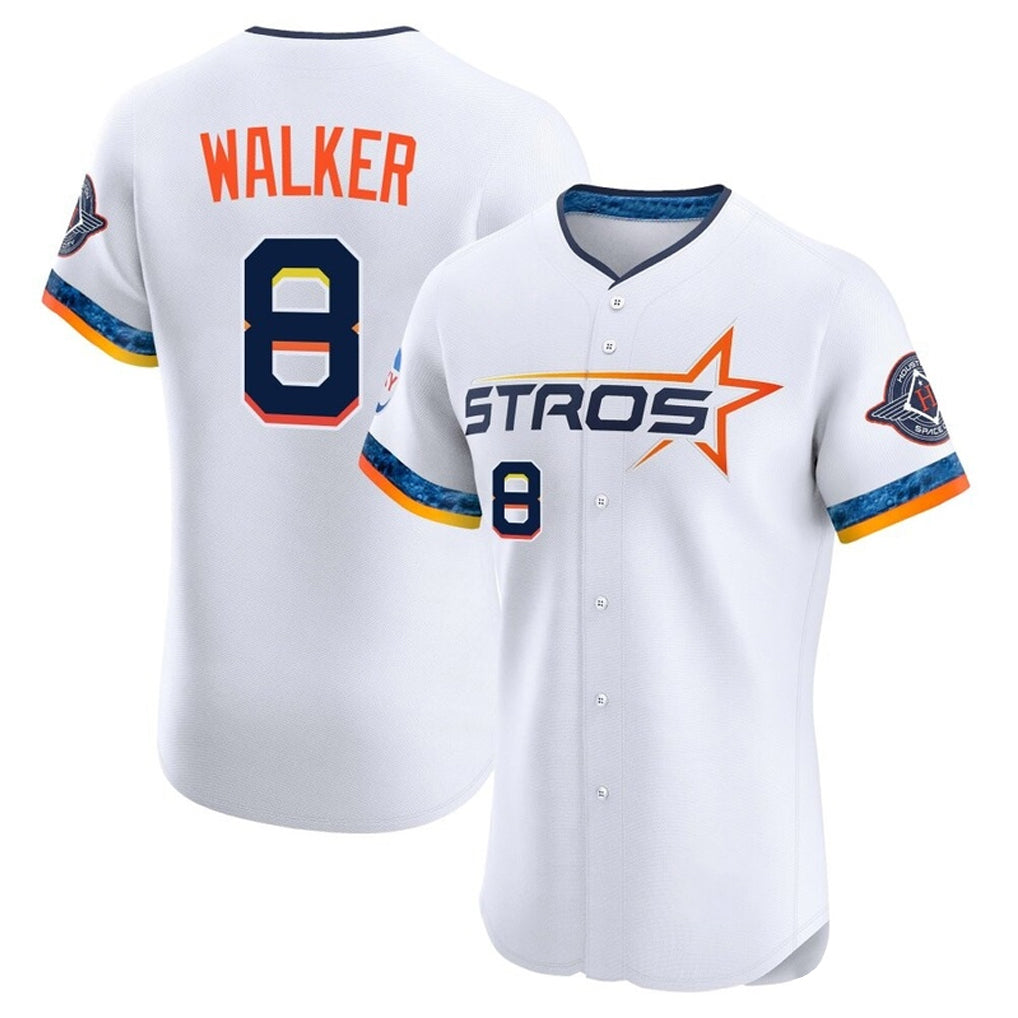 H.Astros #8 Christian Walker Player White City Connect Limited Elite Home Hdoa Stitched Jerseys