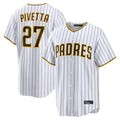 S.Diego Padres #27 Nick Pivetta Player White Home Limited Hdoa Stitched Jerseys