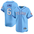 T.Rangers #6 Josh Jung Player Light Blue 2026 City Connect Limited Hdoa Stitched Jerseys