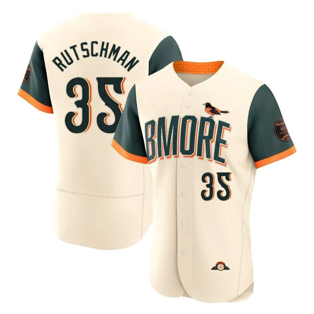 B.Orioles #35 Adley Rutschman Player Cream 2026 City Connect Limited Elite Home Game Hdoa Stitched Jerseys