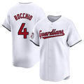 C.Guardians #4 Brayan Rocchio Player White Limited Home Hdoa Stitched Jerseys