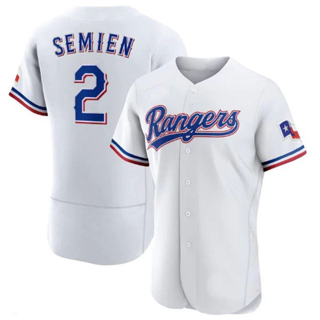 T.Rangers #2 Marcus Semien Player Gold Collection Limited White Elite Hdoa Stitched Jerseys