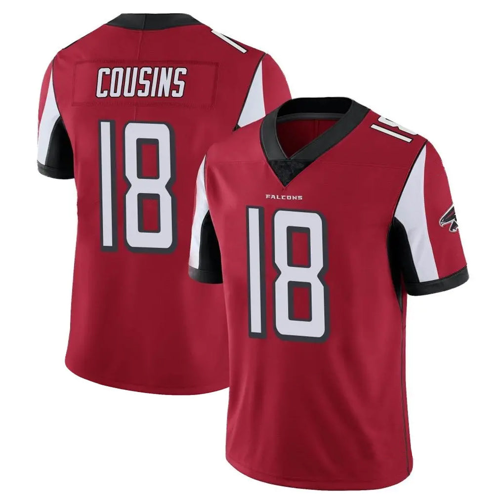 A.Falcons #18 Kirk Cousins Player Red Color Vapor Untouchable Limited Home Game Hdoa Stitched Jerseys