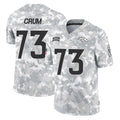 D.Broncos #73 Frank Crum Player Arctic Camo Salute To Service Limited Hdoa Stitched Jerseys