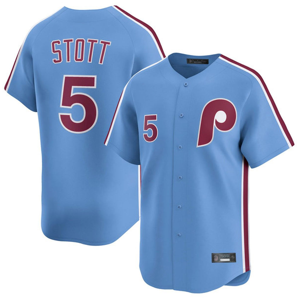 P.Phillies #5 Bryson Stott Player Light Blue Home Limited Hdoa Stitched Jerseys