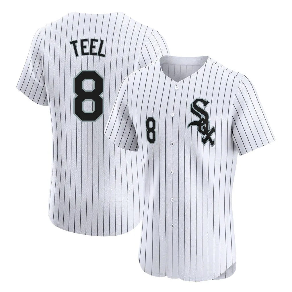 C.White Sox #8 Kyle Teel Player White Stripe Limited Elite Home Hdoa Stitched Jerseys