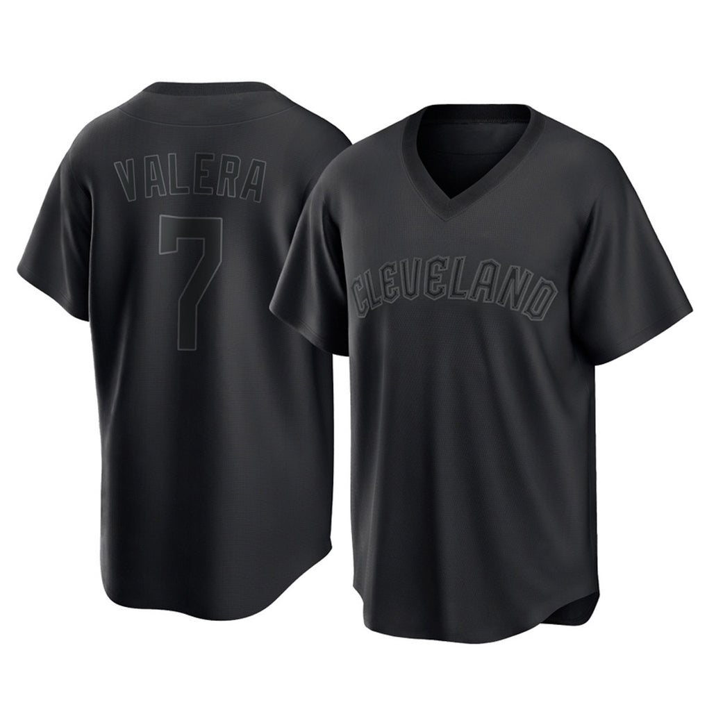 C.Guardians #7 George Valera Player Black T-shirt Home Game Hdoa Stitched Jerseys