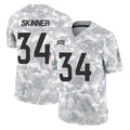 D.Broncos #34 JL Skinner Player Arctic Camo Salute To Service Limited Hdoa Stitched Jerseys