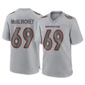 D.Broncos #69 Mike McGlinchey Player Gray Atmosphere Fashion Limited Game Hdoa Stitched Jerseys