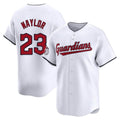 C.Guardians #23 Bo Naylor Player White Limited Home Hdoa Stitched Jerseys