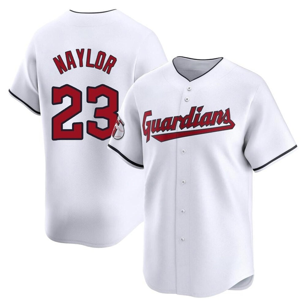 C.Guardians #23 Bo Naylor Player White Limited Home Hdoa Stitched Jerseys