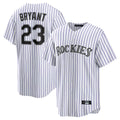 C.Rockies #23 Kris Bryant Player White Game Home Hdoa Stitched Jerseys