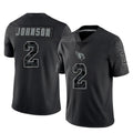 A.Cardinals #2 Will Johnson Player Black RFLCTV Limited Home Game Hdoa Stitched Jerseys
