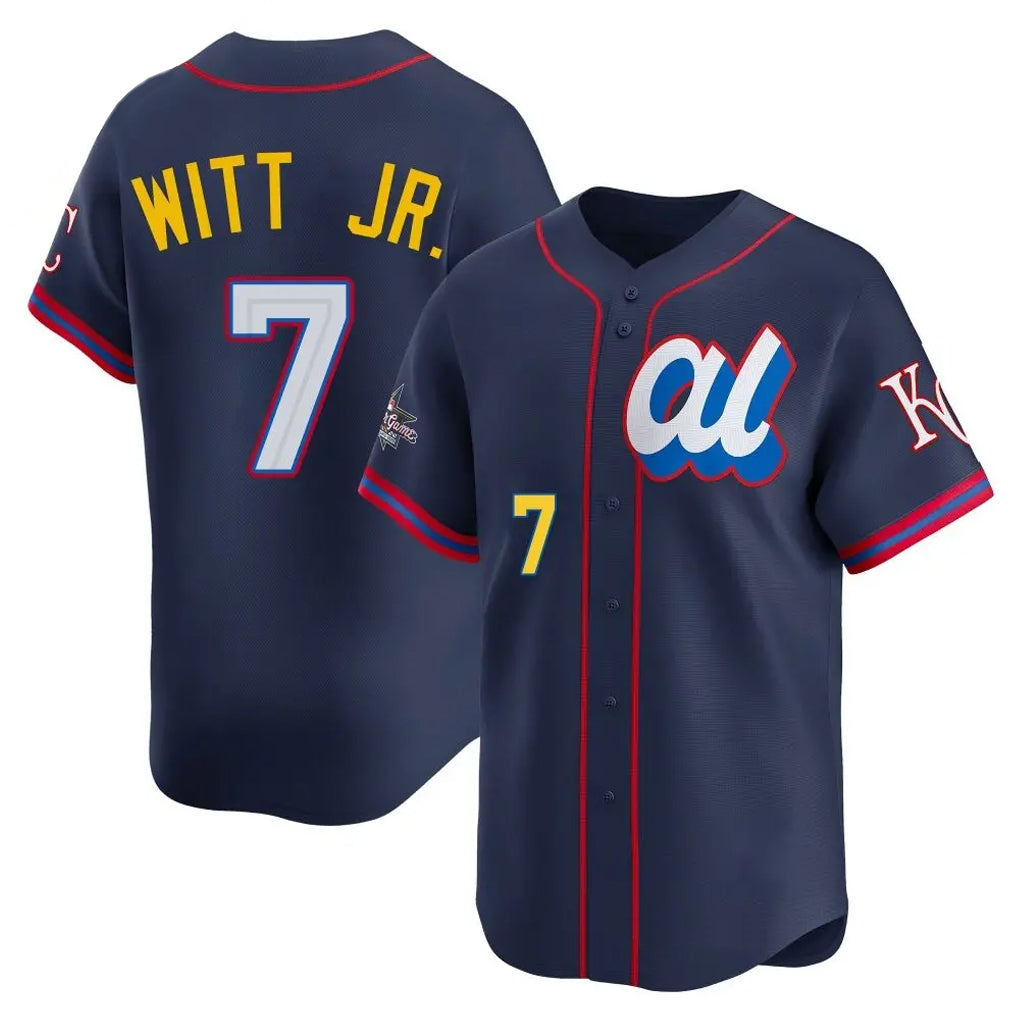 KC.Royals #7 Bobby Witt Jr. Player Navy Limited American League All-Star Edition Hdoa Stitched Jerseys