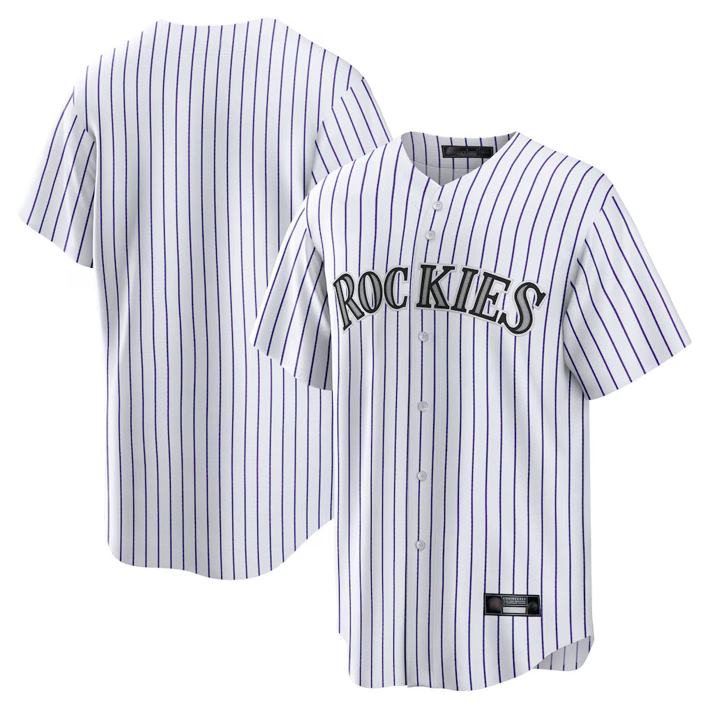 C.Rockies ## Rockies Blank Player White Game Home Hdoa Stitched Jerseys