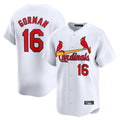 St. Louis Cardinals #16 Nolan Gorman Player White Home Limited Hdoa Stitched Jerseys
