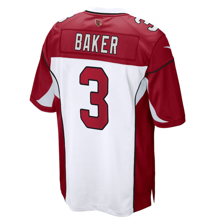 A.Cardinals #3 Budda Baker Player White-Red Home Game Hdoa Stitched Jerseys