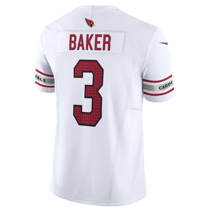 A.Cardinals #3 Budda Baker Player White Vapor F.U.S.E. Limited Hdoa Stitched Jerseys