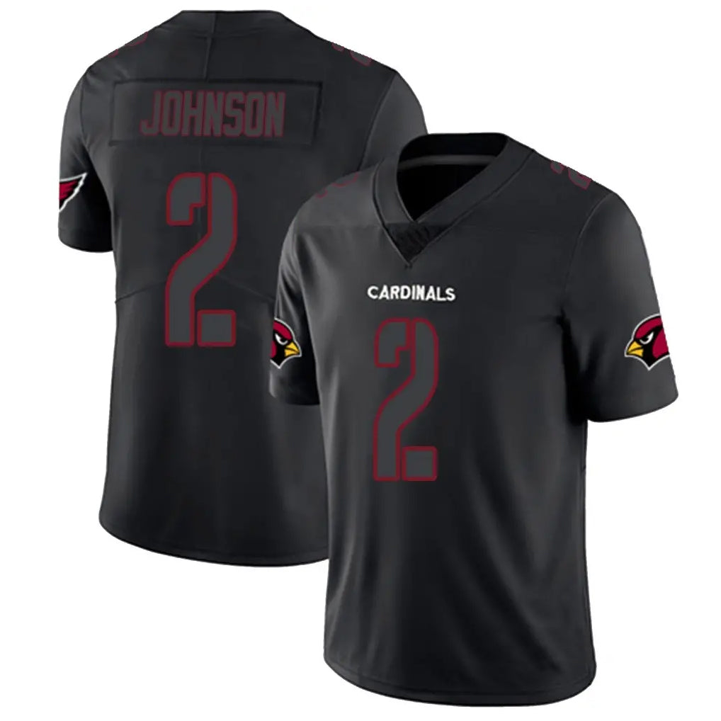 A.Cardinals #2 Will Johnson Player Black Impact Limited Home Game Hdoa Stitched Jerseys