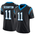 C.Panthers #11 Nic Scourton Player Black Vapor F.U.S.E. Limited Hdoa Stitched Jerseys