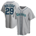 S.Mariners #29 Cal Raleigh Player Gray Home Game Hdoa Stitched Jerseys