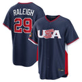 S.Mariners #29 Cal Raleigh Player Navy USA 2026 World Classic Game Hdoa Stitched Jerseys