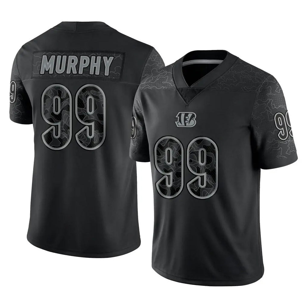 C.Bengals #99 Myles Murphy Player Black Reflective Limited Game Hdoa Stitched Jerseys