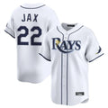 T.Bay Rays #22 Griffin Jax Player White Home Limited Hdoa Stitched Jerseys