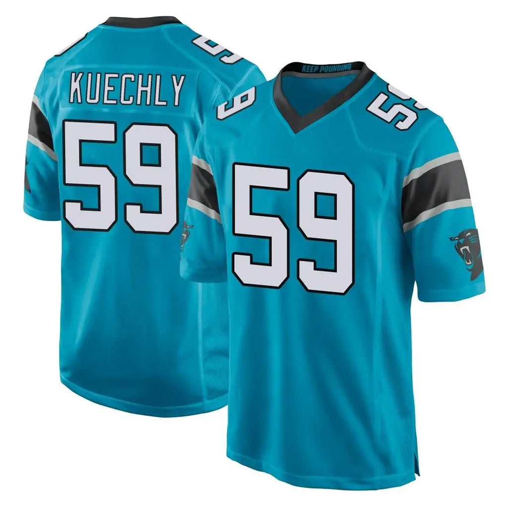 C.Panthers #59 Luke Kuechly Player Blue Game Hdoa Stitched Jerseys