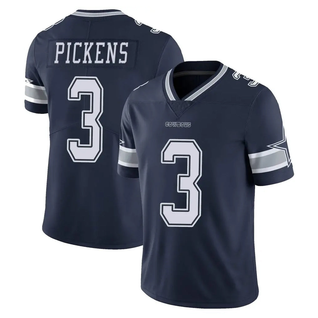 D.Cowboys #3 George Pickens Player Navy Vapor Untouchable Limited Home Game Hdoa Stitched Jerseys