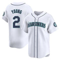 S.Mariners #2 Cole Young Player White Home Limited Hdoa Stitched Jerseys