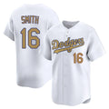 LA.Dodgers #16 Will Smith Player Gold Collection Limited Home Hdoa Stitched Jerseys