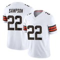 C.Browns #22 Dylan Sampson Player White Vapor F.U.S.E. Limited Home Game Hdoa Stitched Jerseys